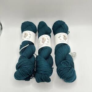 The Spinsters Daughter Sport Weight Yarn 3 skeins York Color